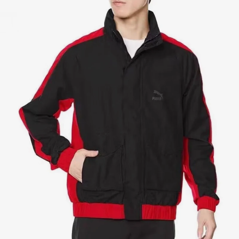 

Puma, новинка 2024, повседневная спортивная тканая куртка унисекс с воротником-стойкой 620223-01