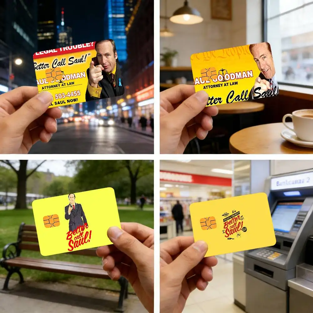 Autocollants pour cartes bancaires B-better tv Call S-saul, cartes de transport en commun, film protecteur imperméable et résistant aux rayures