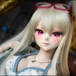 New 1/3 BJD Doll Head  No Makeup Anime Women Resin Material DIY Doll Head No Makeup Doll Accessories Gifts