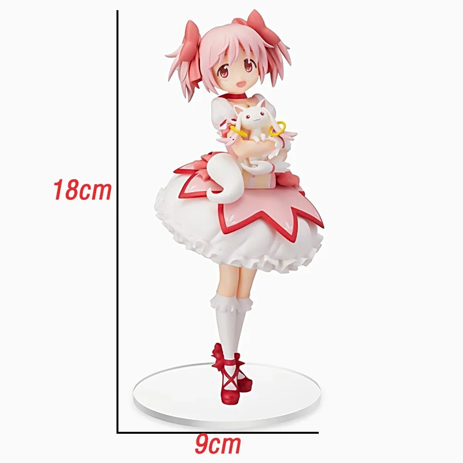 18cm Anime Magikano Puella Magi Madoka Magica Figure PVC Model Doll Desktop Decoration Action Figurine Collecting Toys Kid Gifts