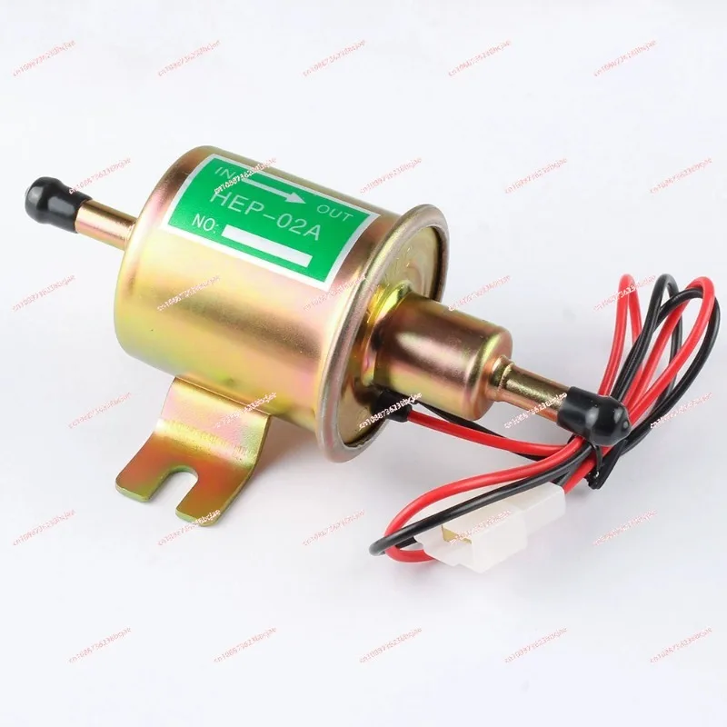 12V 24V Electric Fuel Pump Petrol 6 Volt Universal Gas Inline Low Pressure Electric Fuel Pump HEP-02A