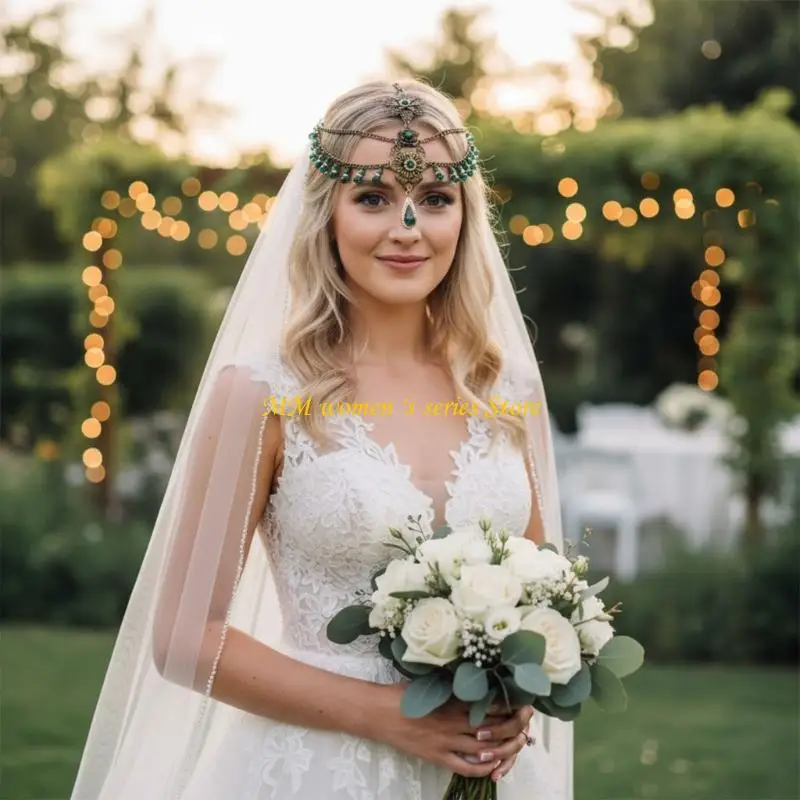 Q39c lua charme diy coroado cocar fazendo elegante ornamento cabelo para festas nupciais fotografia adereços