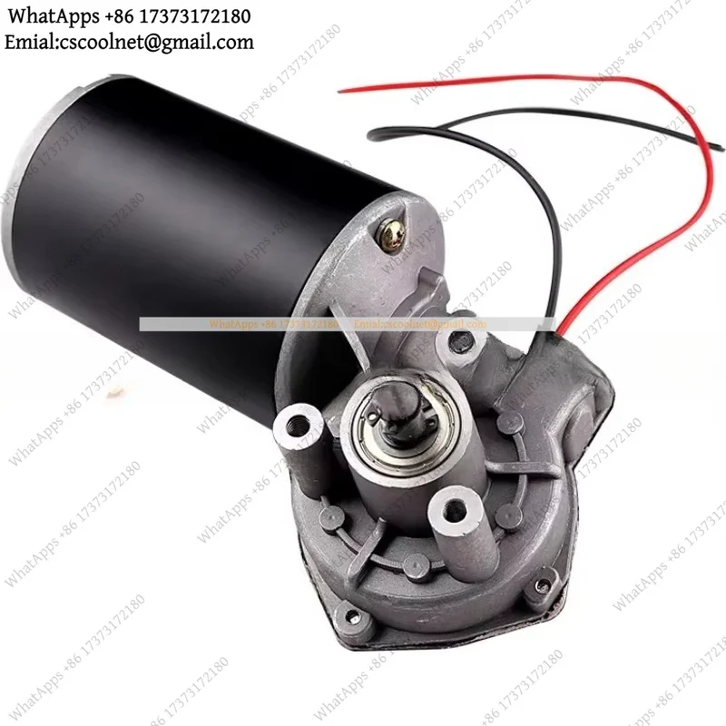 D76R D76L DC 12V 24V Reduction Motor Worm Gear Motor Silent Gearbox