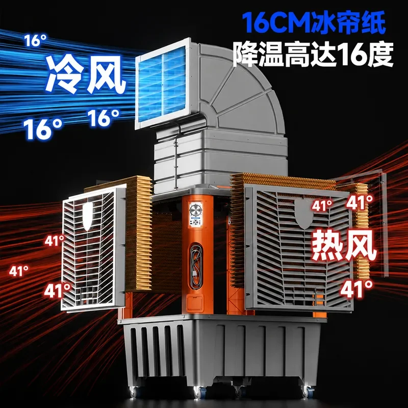 Camel Mobile Air Cooler Industrial Water Cooled Air Conditioner Large Commercial Eco Friendly Refrigeration Fan Model 766