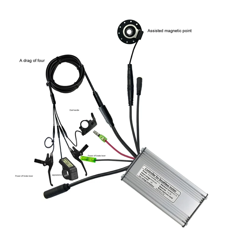 

YHOLI-1Set New Sine Wave Controller Kit Electric Bicycle Electric Scooter Kit 36/48V 25A