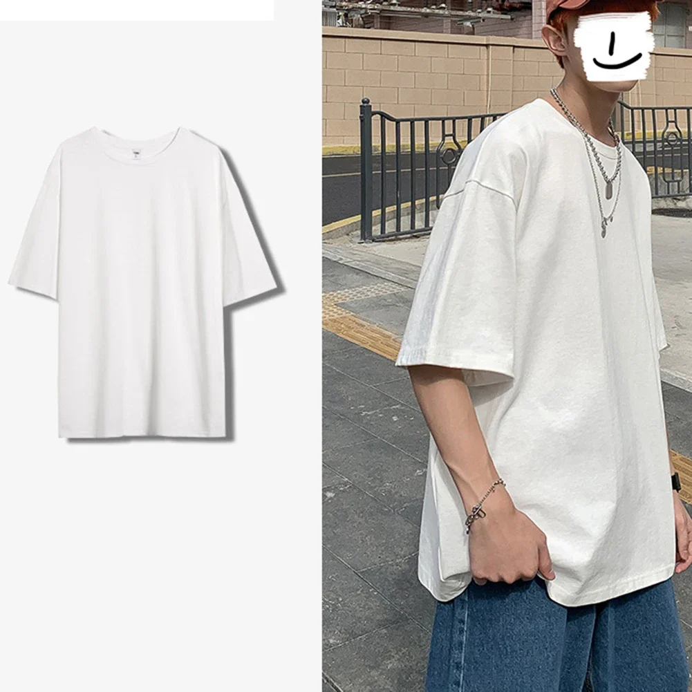 

O Neck Design Fashion Streetwear Casual O Neck Shirts Regular Clothing Length Short Sleeve Style Solid Color Pattern