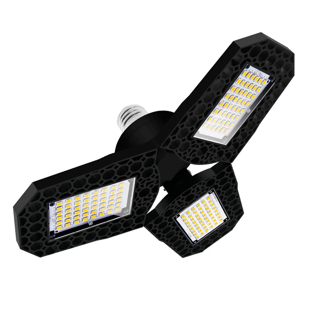 60 واط LED تشوه مصباح المرآب قابل للتعديل 3-أوراق مصباح قابل للطي لتوفير الطاقة عالية السطوع #2