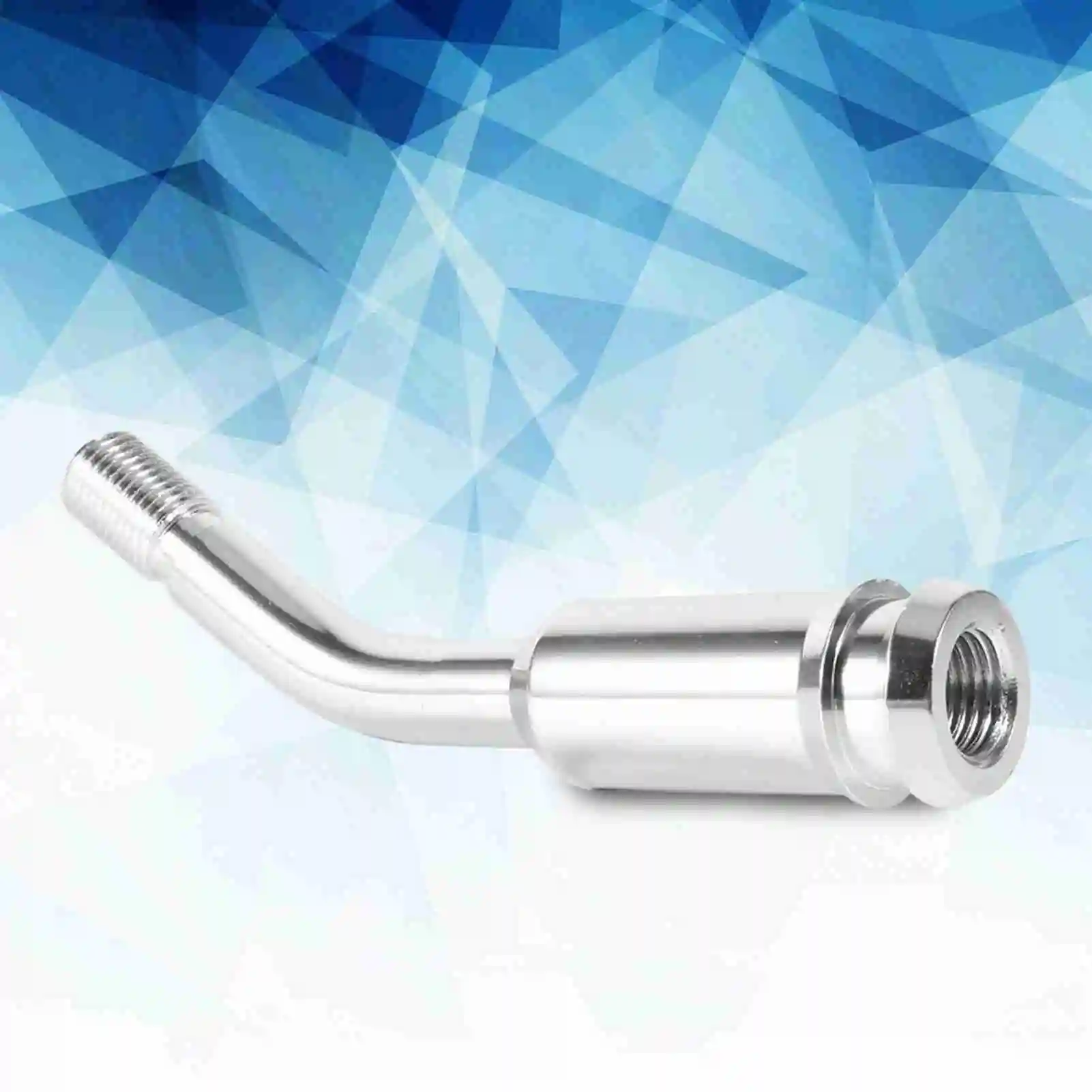Gear Shifter Stick Extension Shift Knob Extender 5inch Gear Shifter Stick Lever Bend Extension Shift Knob Extender for T4 Silver