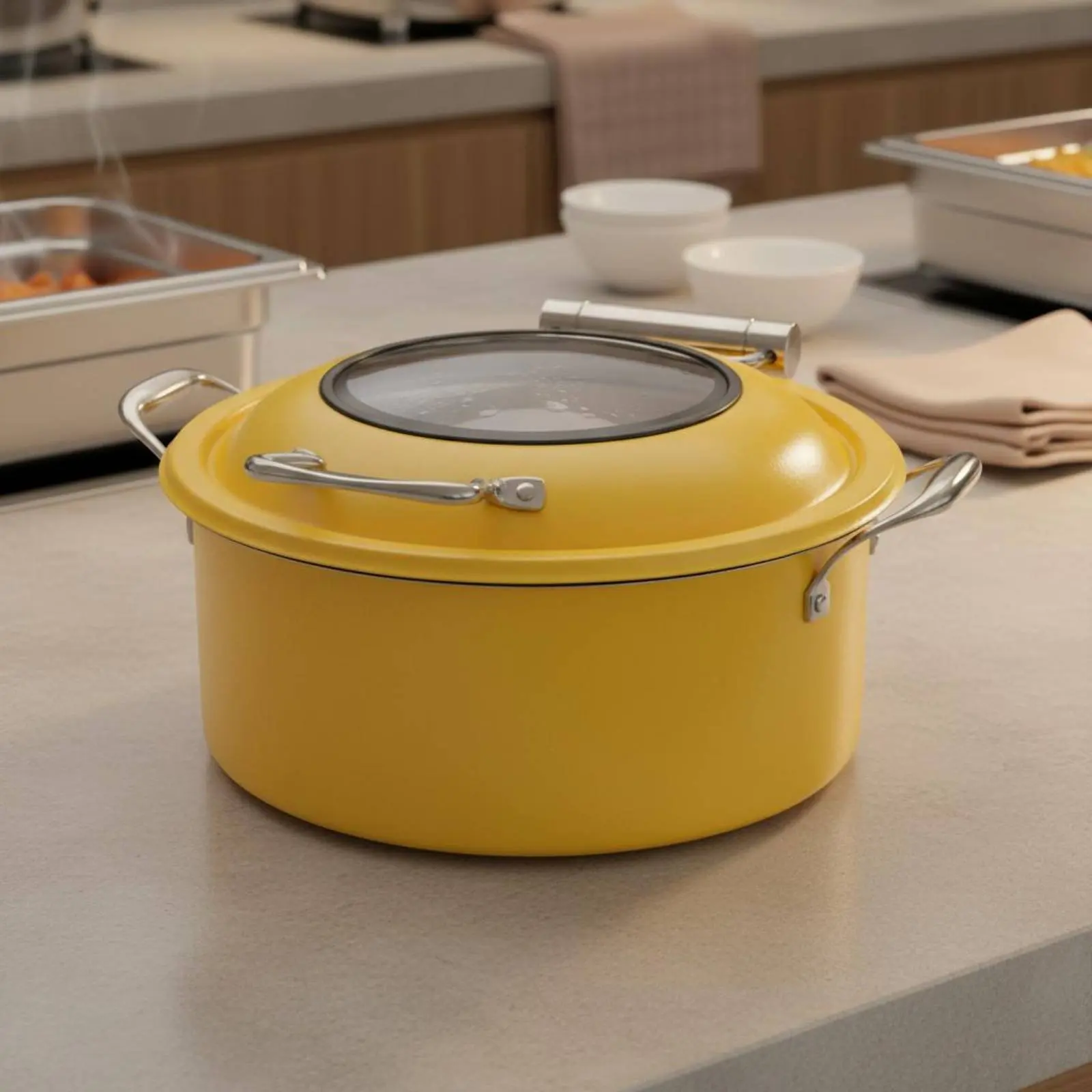 

Professional Buffet Warmer Large Capacity Electric Buffet Heater Electric Food Warmer Portable Catering Equipment Visible Glass