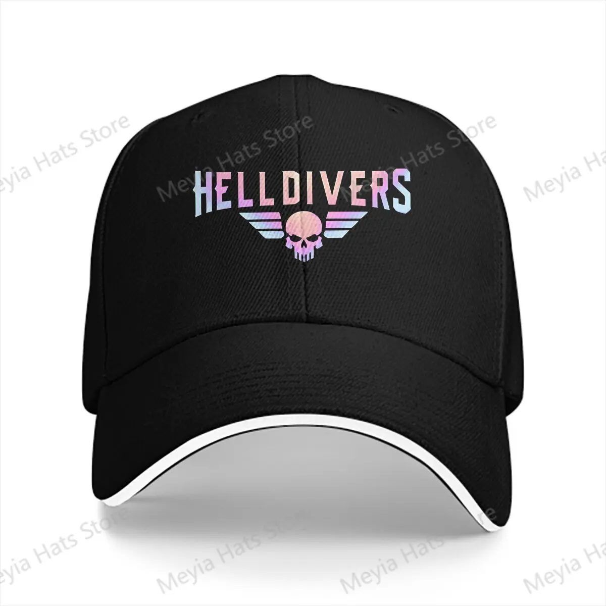 Classic Helldivers 2 Malevelon Multicolor Hat Peaked Women's Cap Personalized Visor Protection Hats