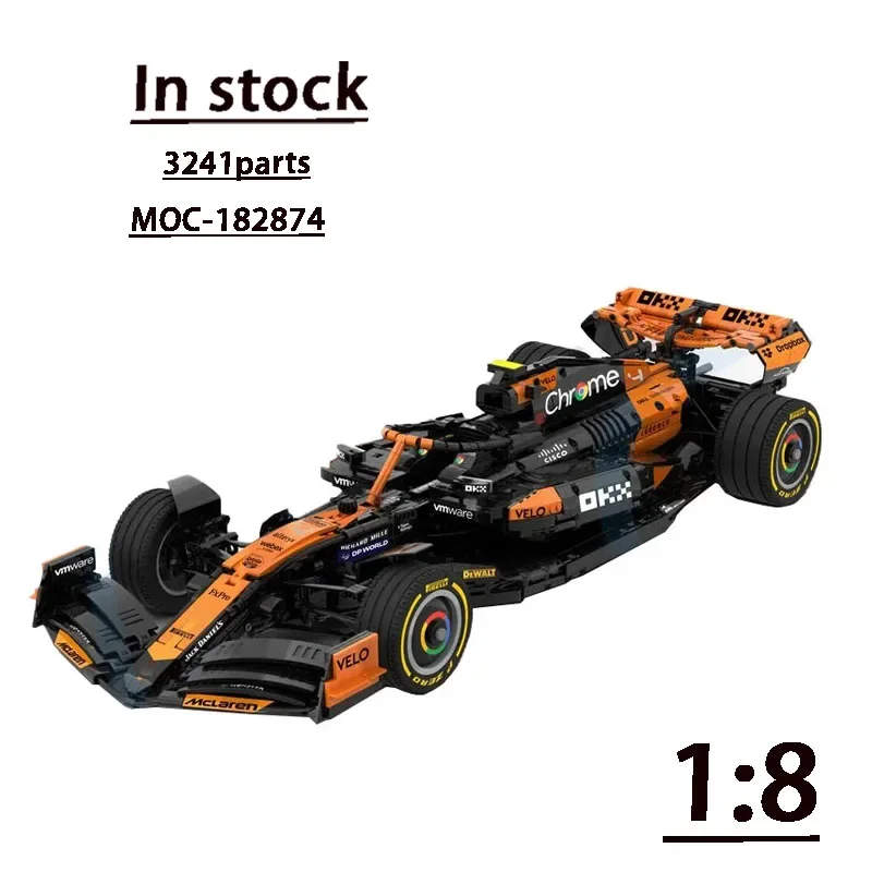 

MOC-182874 формула гоночный F1 MCL38 Сращивание сборки строительные блоки модель 3241 детали Мальчик Дети Рождество строительные элементы