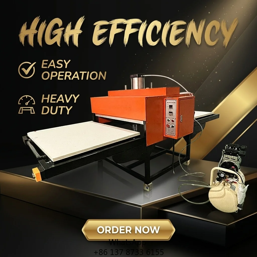 Industrial Double Station Heat Press Machine For T Shirts Printing Custom Apparel Bulk Orders High Efficiency Production
