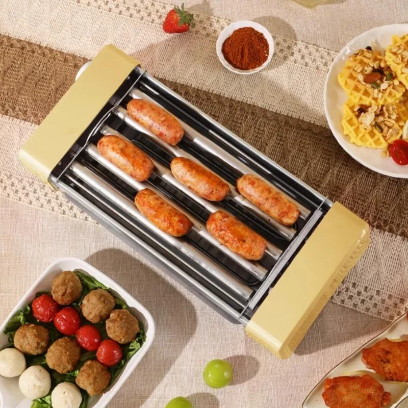 Sausage Machine 220V Home Small Automatic Hot Dog Machine Multi Functional Three in One Electric Baking Tray хот-догів апарат