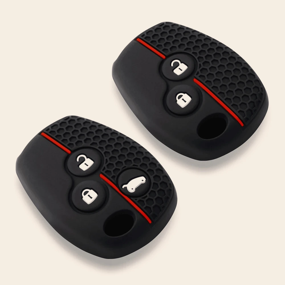 silicone key cover holder key case for Renault Clio 3 Logan 2 Dacia Duster sandero stepway Lada Largus for Nissan Almera terrano