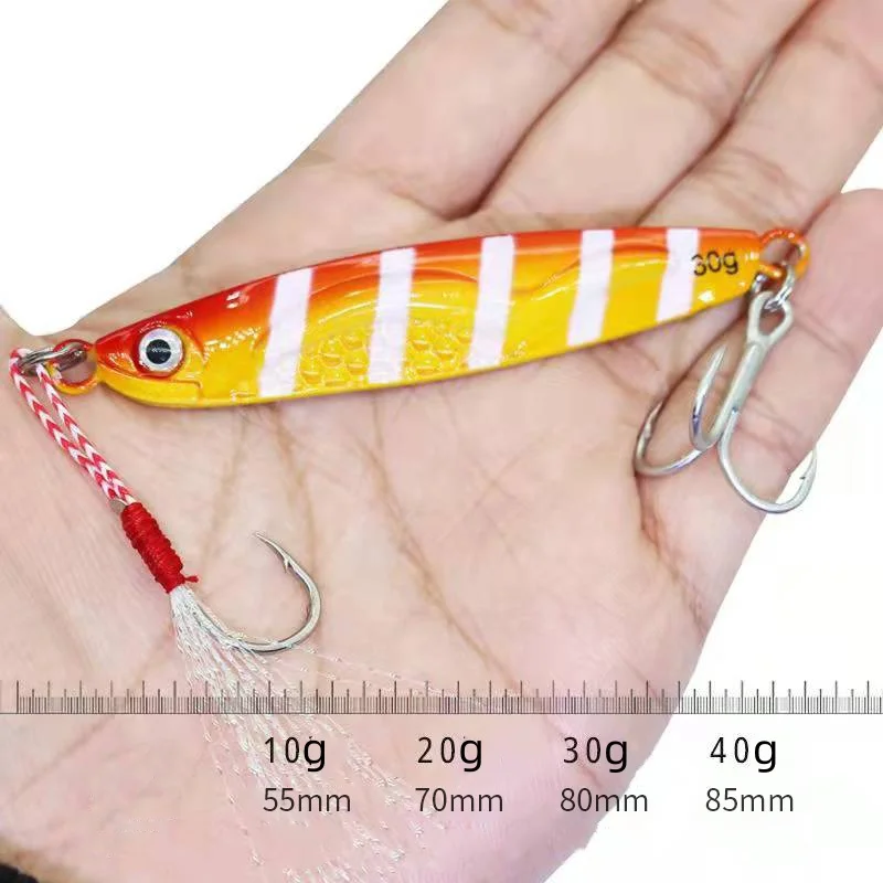 Angel köder Shore Cast Jigs Laser 10g 20g 30g Kunst köder Long Shot Jigbait Hart köder 1 Stück Verkauf – Detail 6
