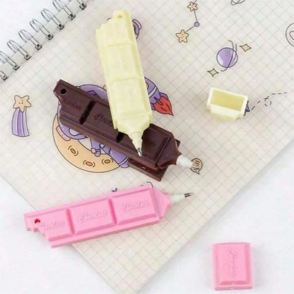 2 pieces 1 set chocolate notebook + Chocolate pen 80 pages Creative (with scent) Notepad Portable school tools notebook set