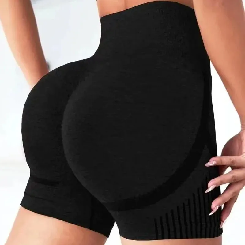 Women Yoga Shorts High Waist Gym Workout Shorts Fitness Yoga Lift Butt Fitness Ladies Yoga Gym Running Short Pants Sportswear