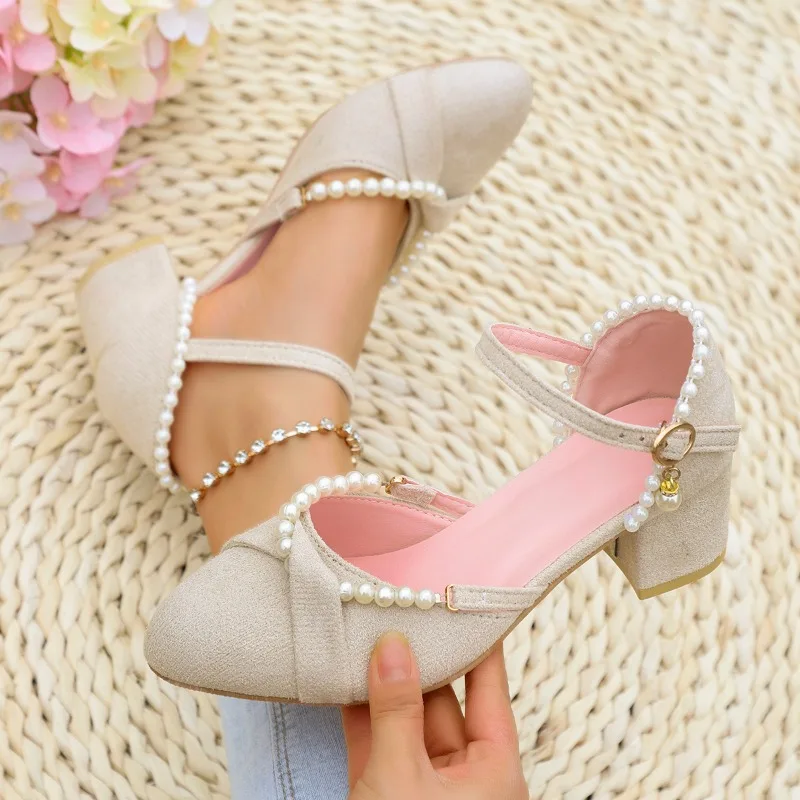 

2026 New Women Sandals Fashion Hollow Out Pointed Toe High Heel Shoes Women Summer Beautiful Casual Comfort Daily Wear Sandals