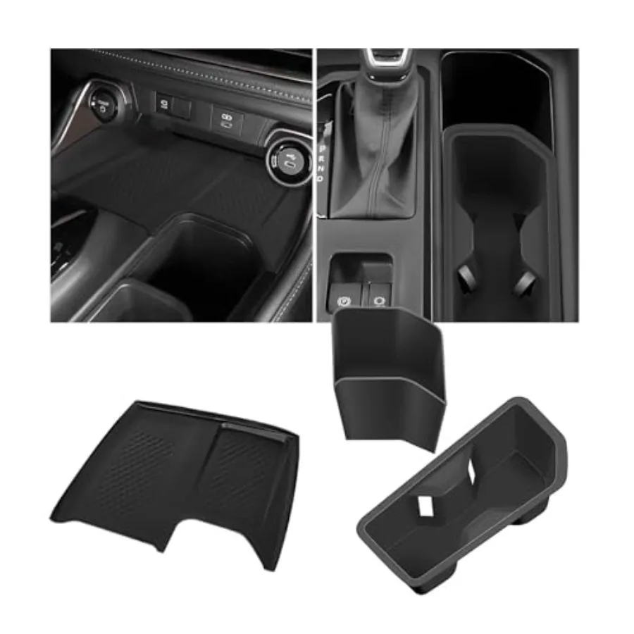 

Compatible with Grand Highlander 2024-2026 Accessories Black Silicone Center Console and Anti-Slip