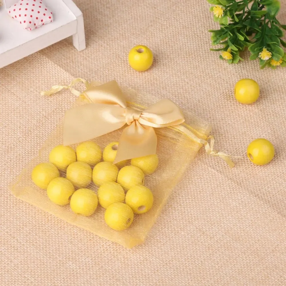 10/20/50pcs/lot New Organza Gift Bag Bowknot Christmas Party Wedding Candy Bags Exquisite Jewelry Packing Drawstring Pouch view 6