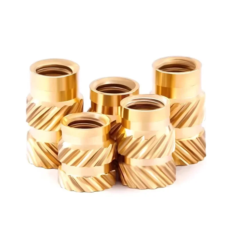 1000pcs/lot M1.4 M1.6 M2 M3 M4 Hot Melt Copper Nut Embossed Injection Molded Nut Eight Diagonal Nut Pre Embedded Copper Insert