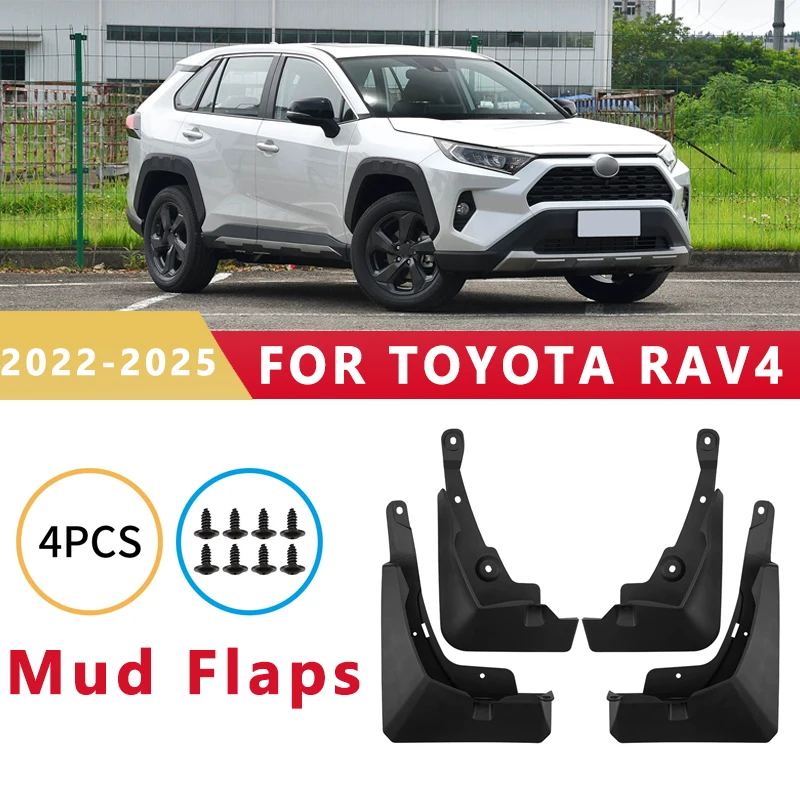 

Mud Flaps Fit for TOYOTA RAV4 2022-2025 2023 2024 Mudguards Tire Fenders Splash Proof Accessories Wheel Guards 4ps