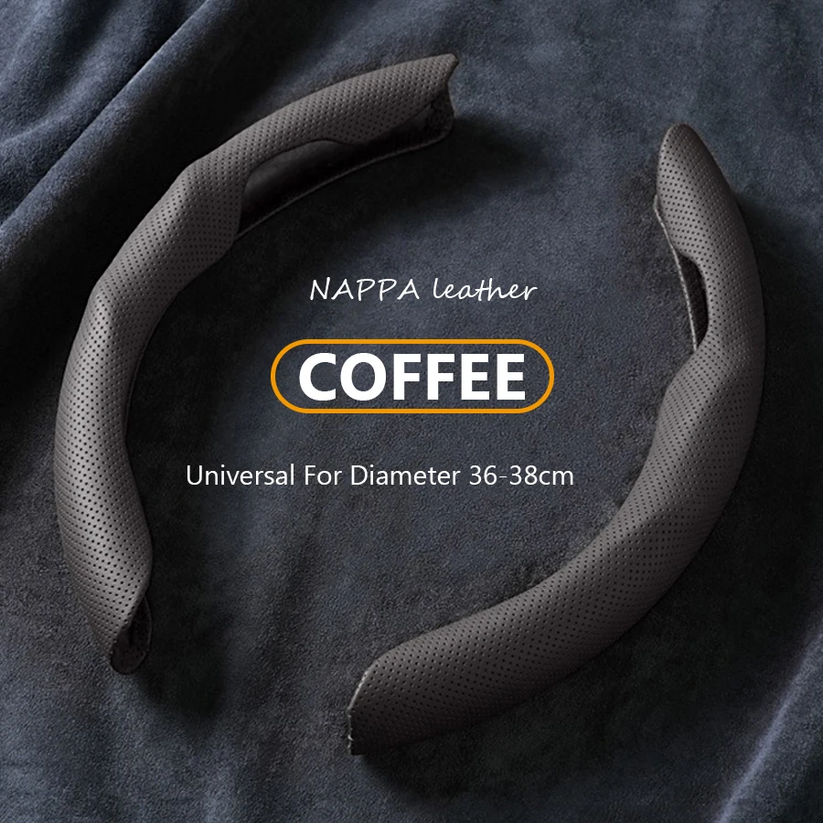 

Breathable Car Steering Wheel Covers For Ford Ranger Mk4 Kuga Bronco Mustang Puma Focus Fiesta NAPPA Anti Slip Handle Cover