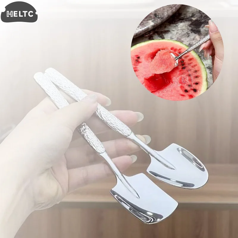 

11style Stainless Steel Watermelon Spoon Ice Crack Shovel Spoon Coffee Spoon Dessert Spoon Cake Spoon Ice Cream Spoon Soup Spoon