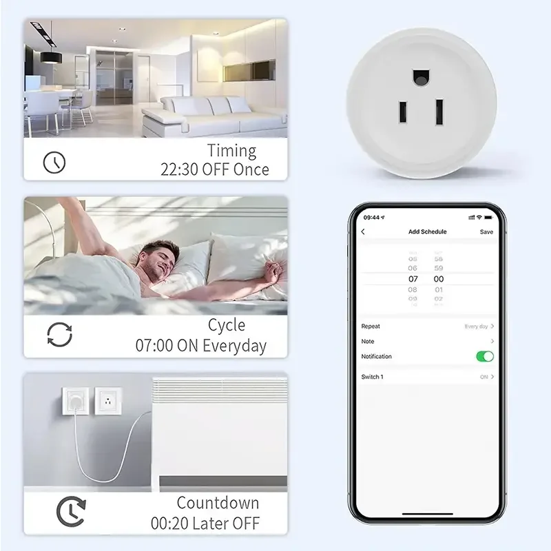 20A الذكية واي فاي التوصيل الولايات المتحدة القياسية منفذ لاسلكي Cozylife APP التحكم عن بعد الأجهزة المنزلية الذكية العمل مع أليكسا جوجل المنزل