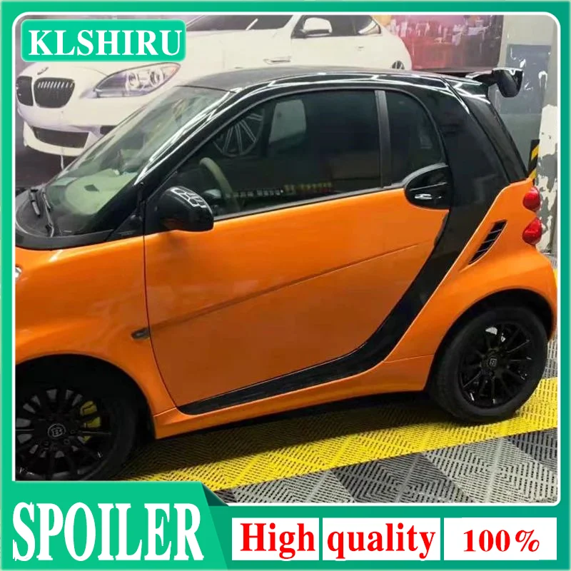 ABS Plastic Unpainted Rear Trunk Wing Rear Lip Spoiler For Merced-Benz Smart Fortwo Foufour 451 453 Spoiler 2009-2019