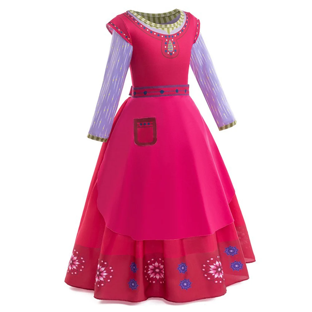 Costume de cosplay fleur Nunlia pour enfants, costume de souhait pour enfants, tenues de film Fantrenfor, fête d'Halloween et de carnaval, pli imbibé, haut pour filles, 2023