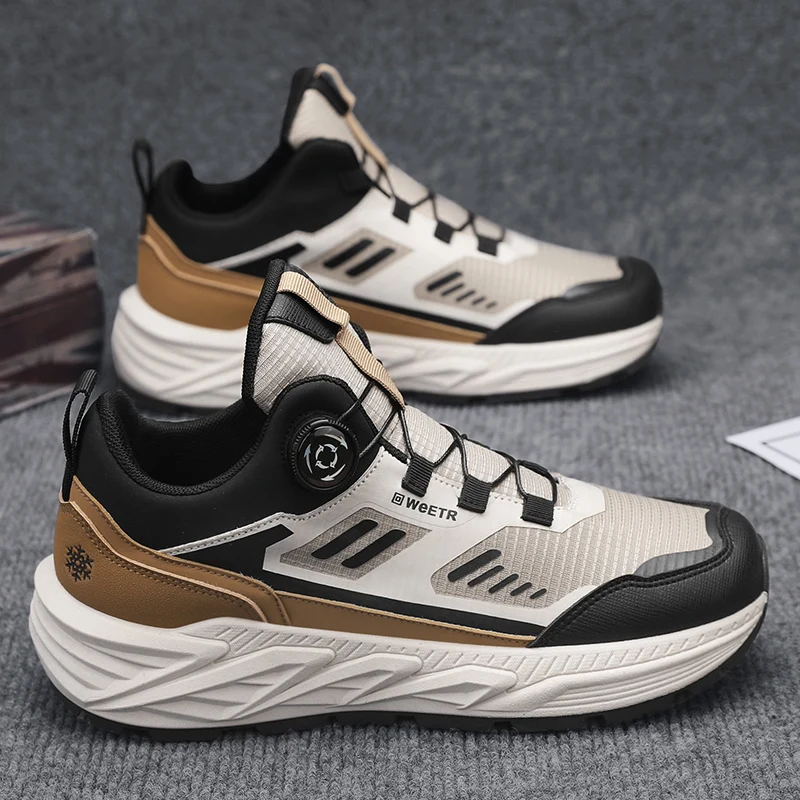 أحذية رجالية جديدة، أحذية رياضية خارجية بنعل ناعم قابلة للتنفس ومضادة للانزلاق، أحذية جري كاجوال متعددة الاستخدامات وعصرية للمراهقين