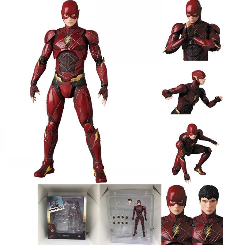 

Marvel Flash Anime Figure The Avengers Flash Action Figures 16cm Pvc Figurine Statue Model Doll Collectible Ornament Toy Gift