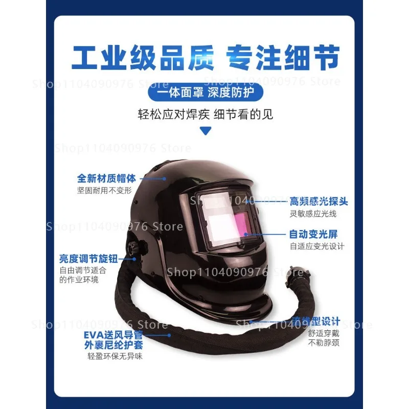 Auto Darkening Powered Air Purifying Respirator Welding Helmet for Arc and TIG Welder