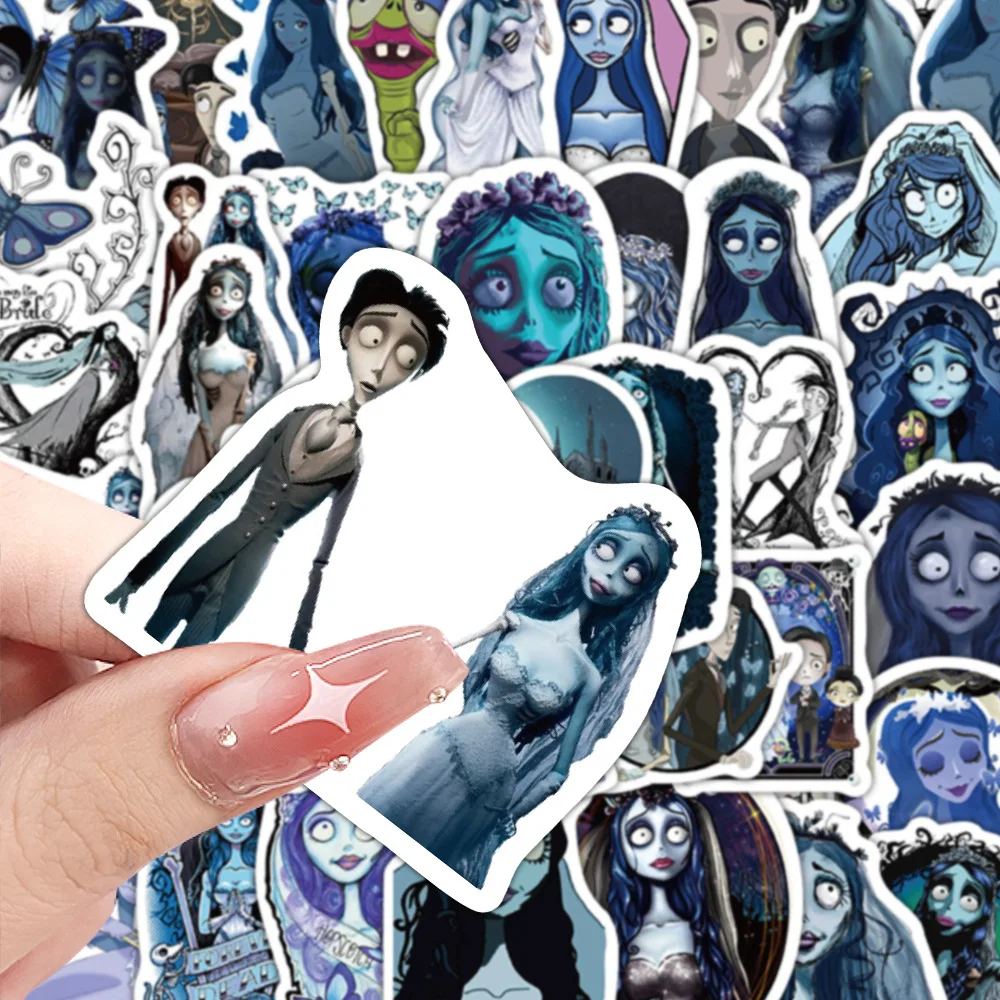 10/30/60PCS Science Fiction Animated Movie Emily Corpse Bride Gothic Style Cartoon Graffiti Sticker DIY Laptop Decal Kids Toy
