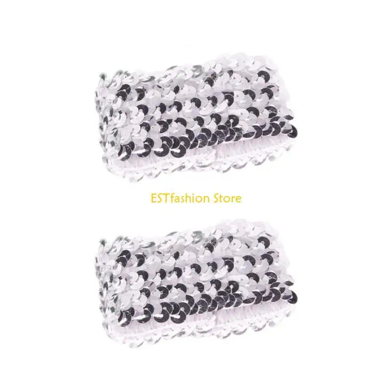 y5gc-stylish-sequins-fingerless-arm-sleeves-shining-cuffs-for-adult-unisex-dance-event-costume-dressingup-elastic-oversleeves