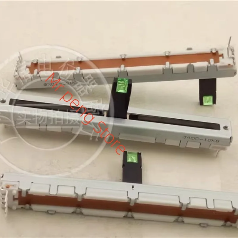 

2pcs for ALPS 75MM straight slide fader Single Potentiometer B10K with LED light