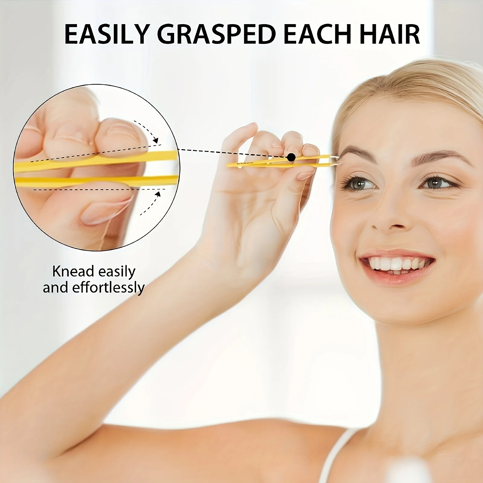 4pcs Tweezers For Eyebrows, Slant Tip/ Angled Tip Eyebrow Tweezers, Precision For Eyebrows Facial Hair, Ingrown Hair