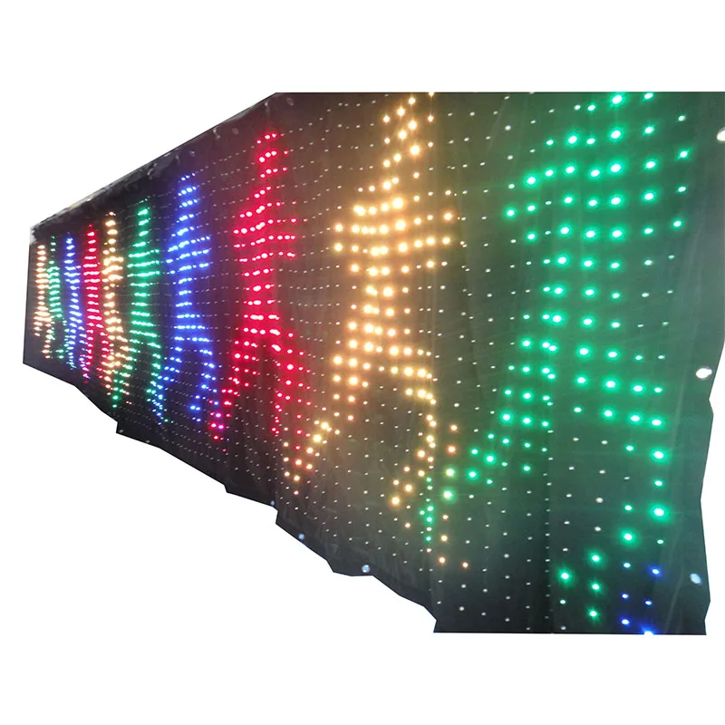 Blast DJ led light backdrop P8 LED Video Curtain 5M high and 9M wideled video curtain