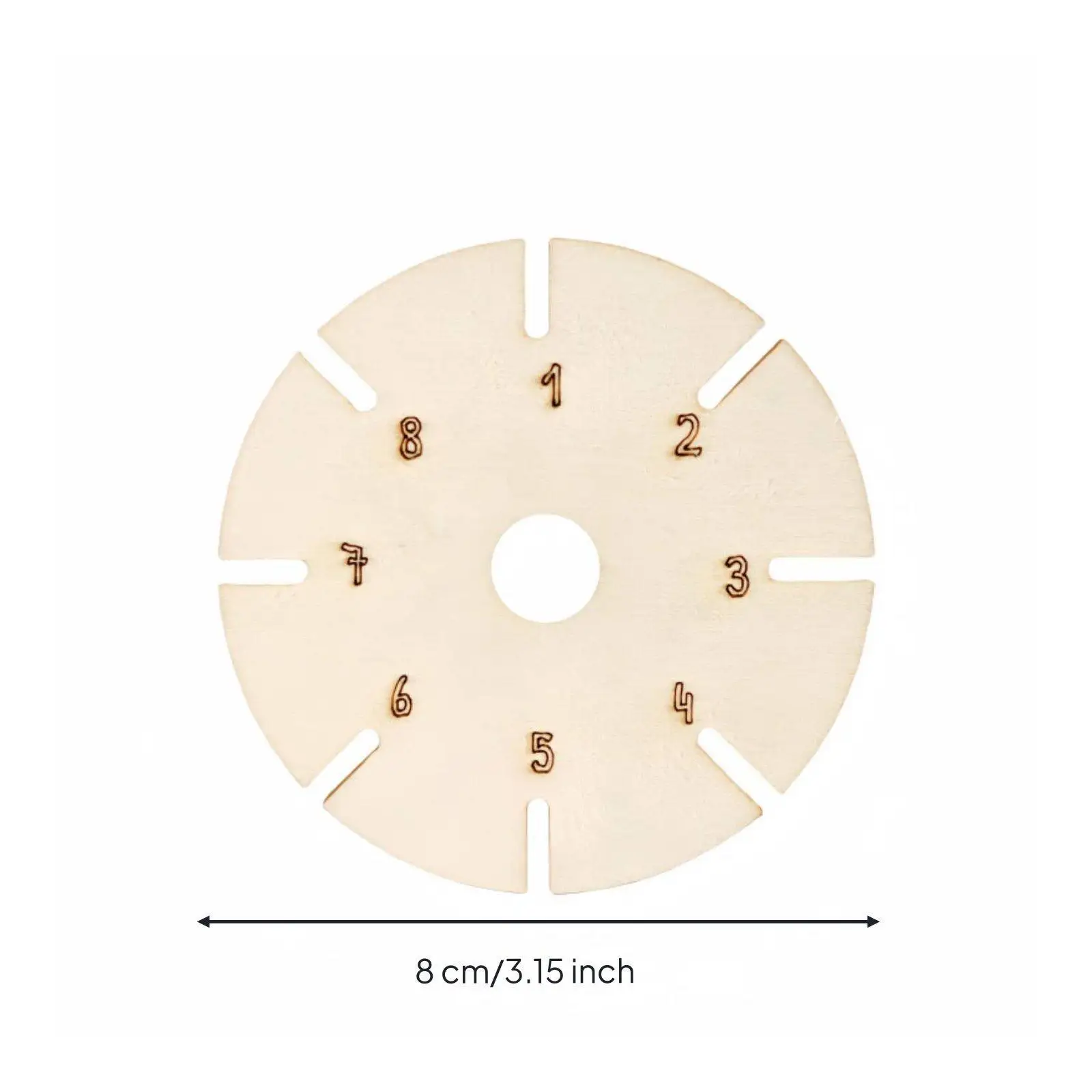 Round Braiding Disc Plate for Bracelet Making Boxwood Weaving Loom Tool for Handmade Cord Craft