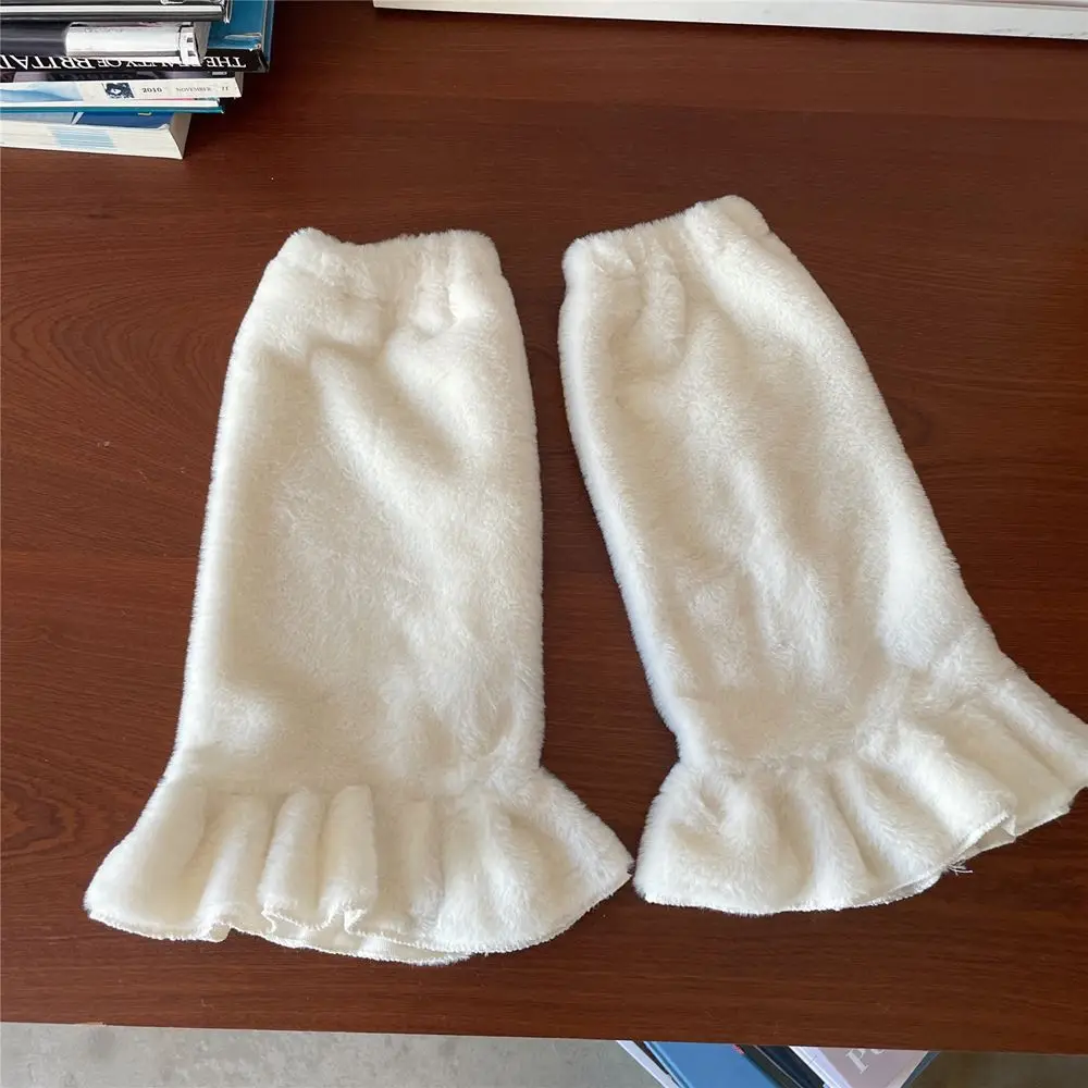 

Leg Warmers Baggy Knee Sleeve Solid Color Boot Socks Korean Style Hosiery Women Leg Warmers Ruffles Leg Socks Foot Sock