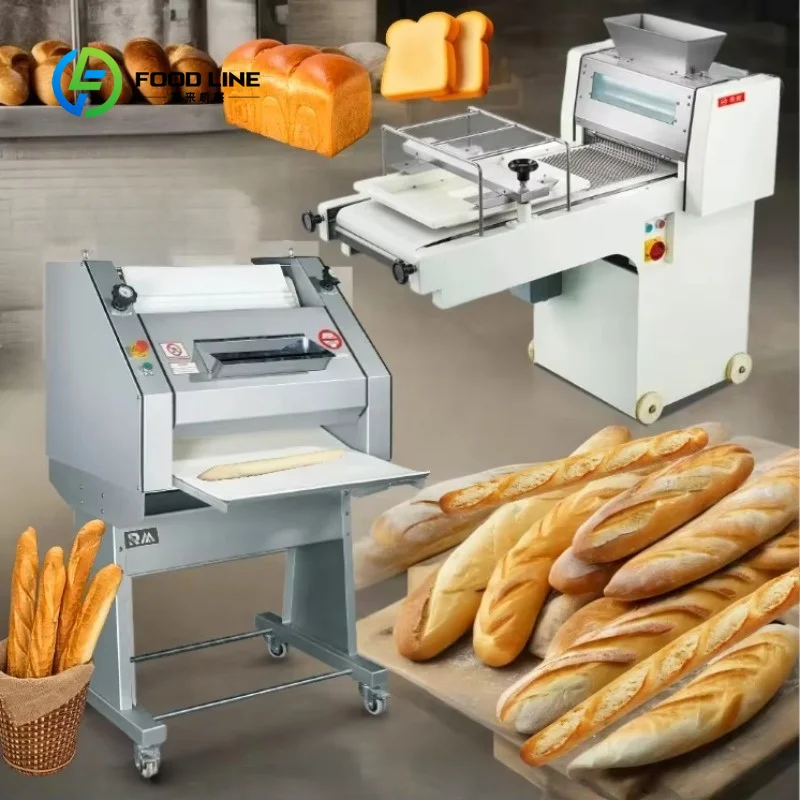Low Price For Sale Bread Moulder Machine Dough Press Shaping Molding for Baguette and Toast Bar Bread Making