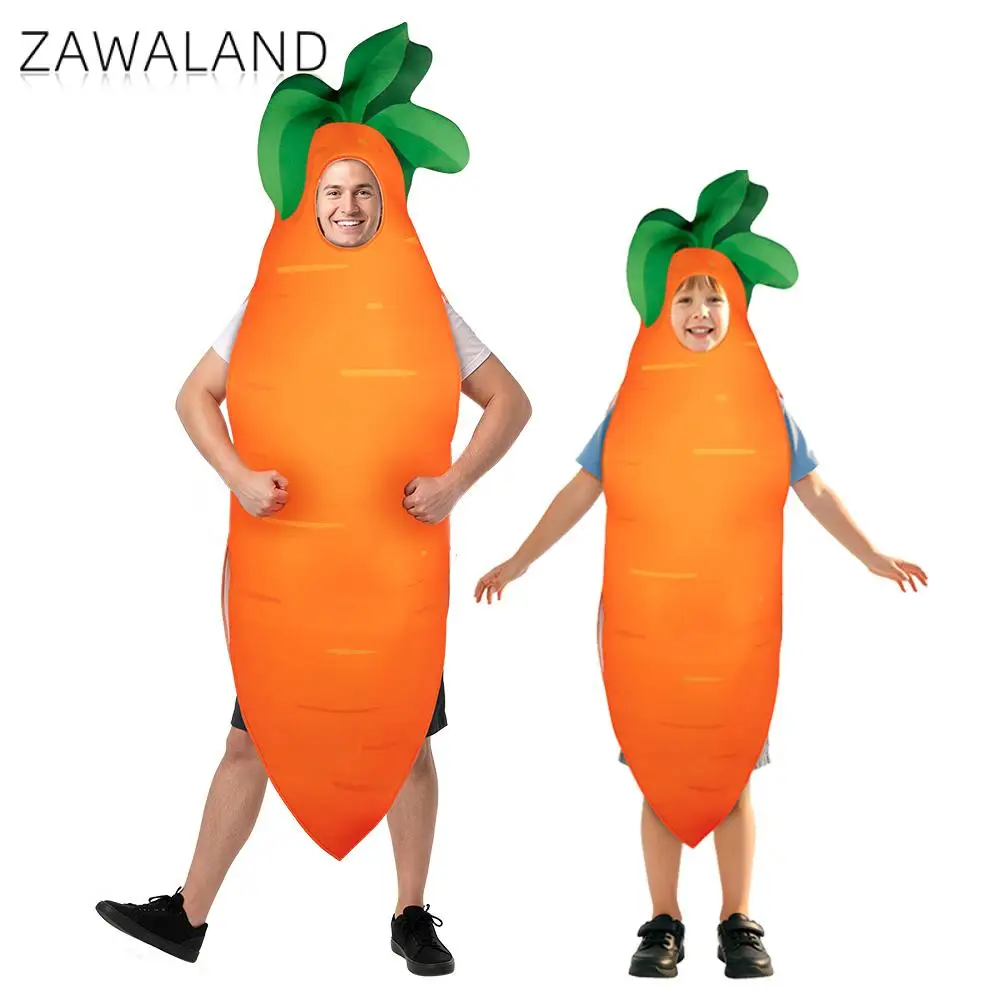 

Funny Carrot Costume for Unisex Vegetable Theme Party Fancy Dress Outfit Halloween Carnival Cosplay Party Role Play Outfits