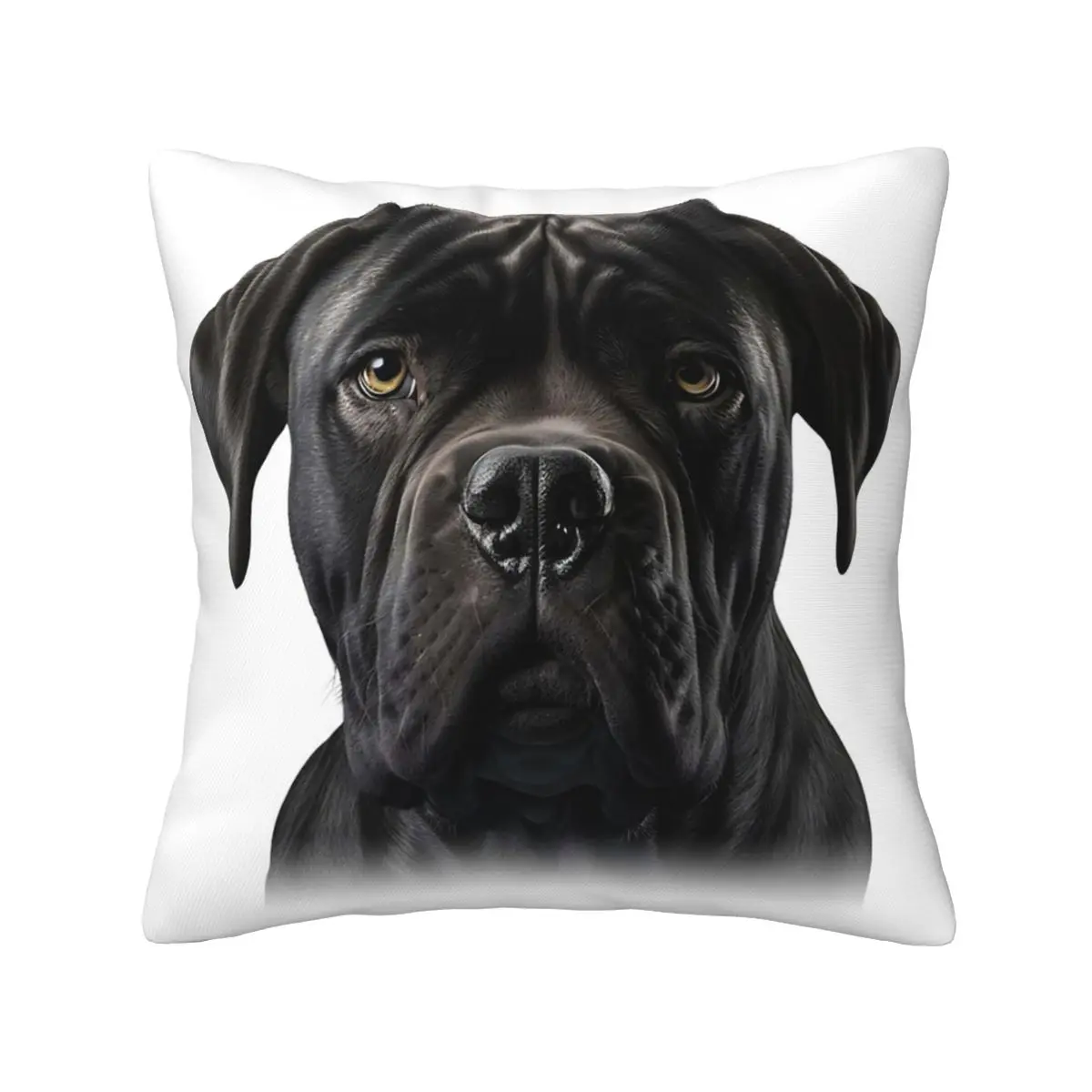 Black Cane Corso Italian Mastiff Square Pillowcase Pillow Cover Cushion Decor Comfort Throw Pillow for Home Living Room