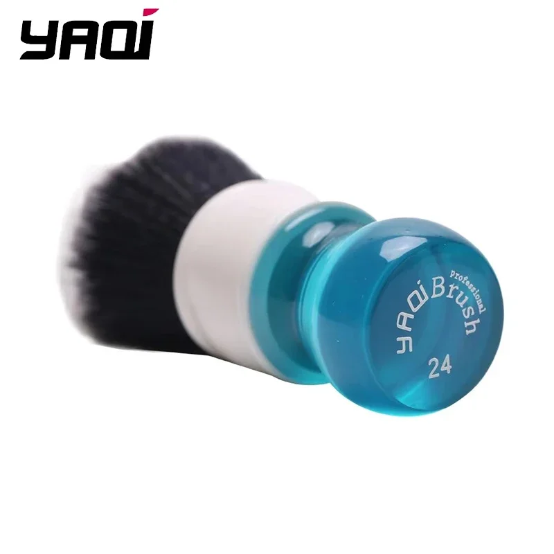 YAQi 24 мм Aqua Tuxedo из синтетических волос, помазок для бритья, пенная щетка для бритья, портативная помазок для бритья и набор мыла для бритья