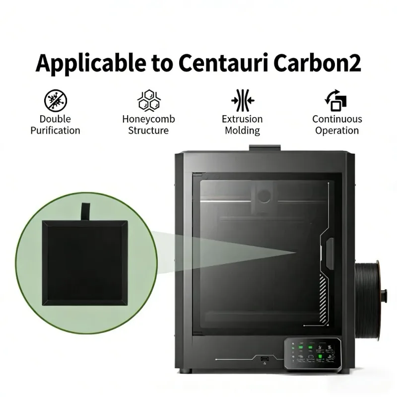 

Centauri Carbon Purification Accessory CC2 Filter Element High Efficiency Fume Filtration Stable Performance Durable 3D Printer