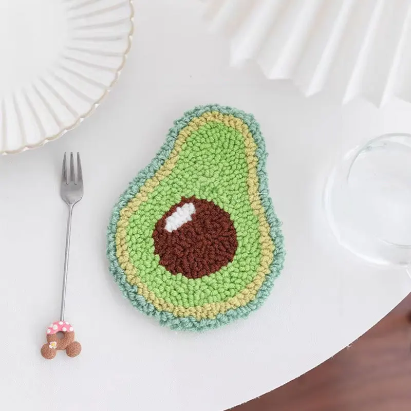 Kit Sottobicchiere Ad Ago Punch Con 6 Motivi Animali, Artigianale Per Adulti E Bambini, Set Completo Con Telaio E Filati