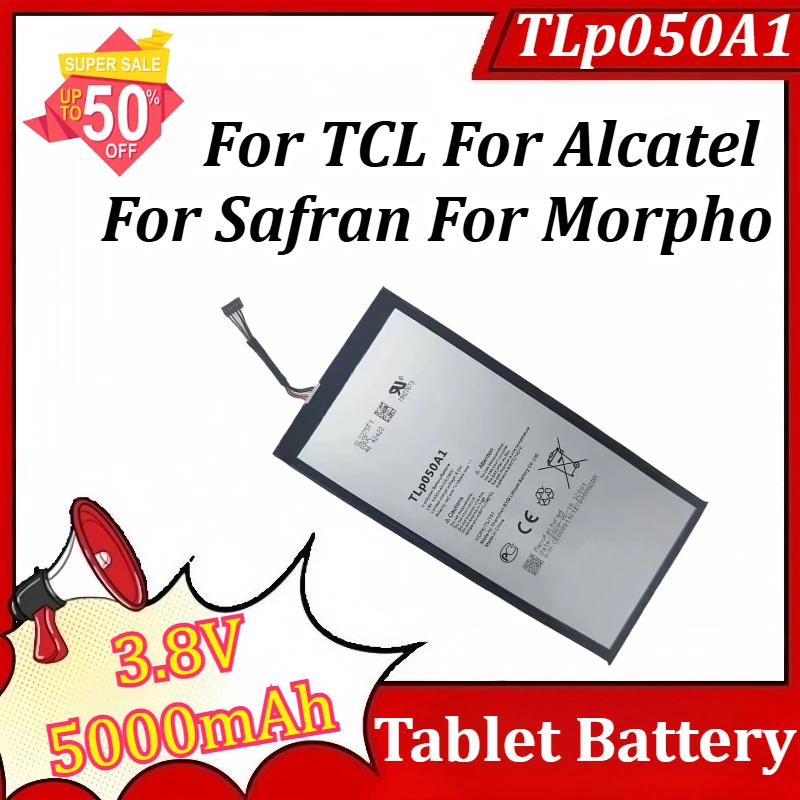 

TLp050A1 3.8V 5000mAh for TCL for Alcatel for Safran for Morpho Tablet Battery
