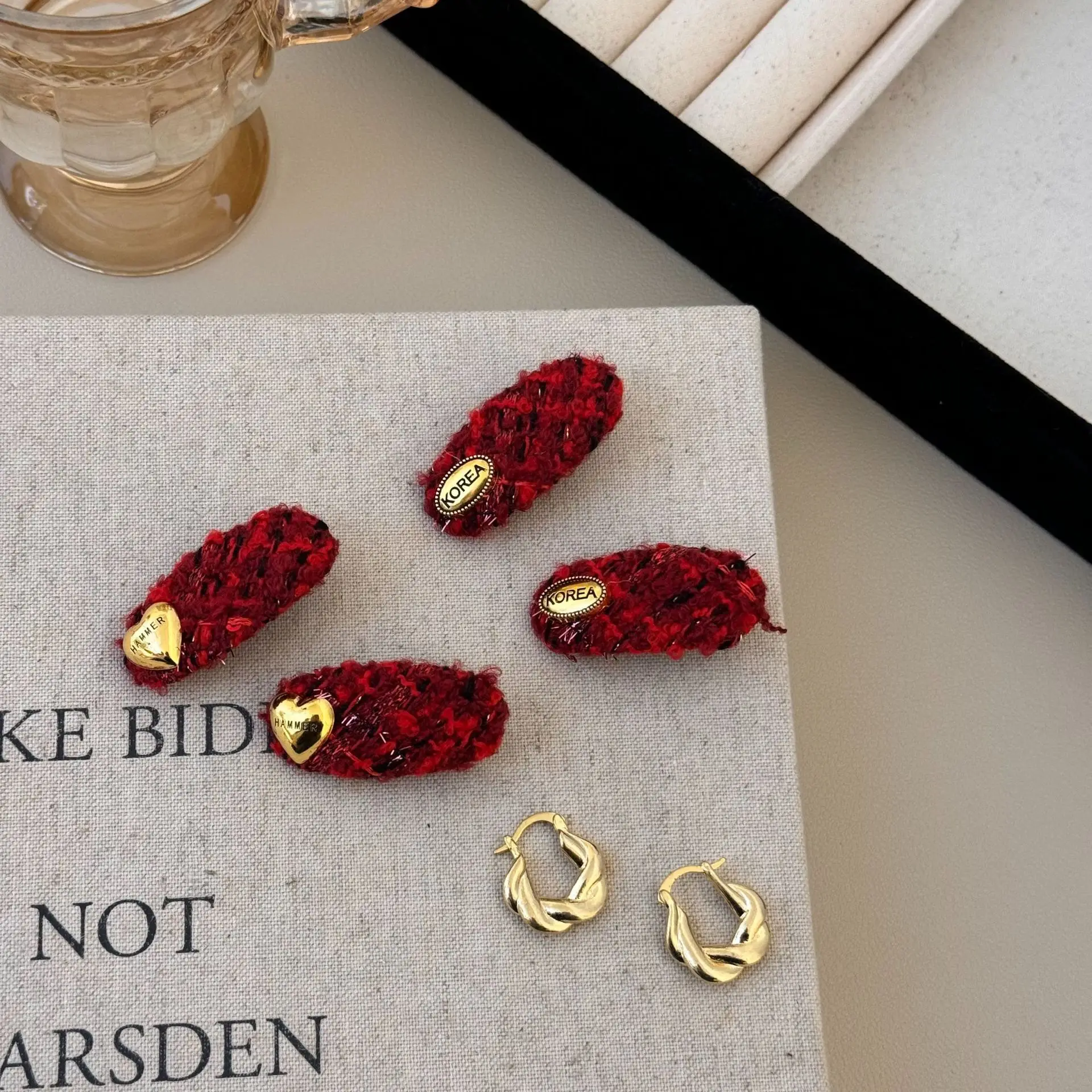 Kawaii קוריאני שיער אביזרים קשת קליפ קשת עבור נשים סיכת כוכב פורפרי ברורט rinestone סרטן מיני אופנה טרנדית