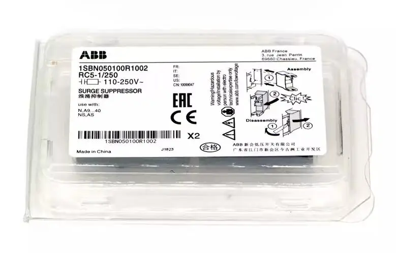 Módulo Auxiliar de Contactor Original ABB RC5-1/250 RC5-2/250 RC5-1/133 RV5/250 RC5-1/50 RV5/50 RC5-2/50, Supresor de Sobretensiones 110-250V